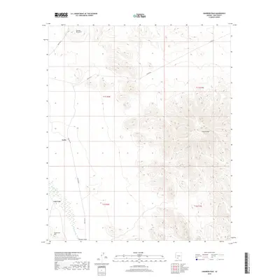 2018 Map of Cimarron Peak, 2018 Print
