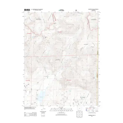 2013 Map of Cimarrona Peak, 2013 Print