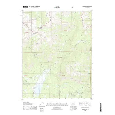 2019 Map of Cimarrona Peak, 2019 Print