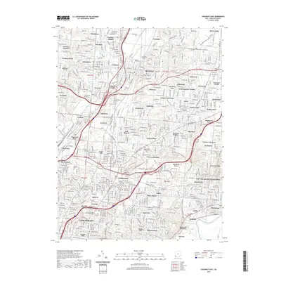 2019 Map of Cincinnati East, 2019 Print