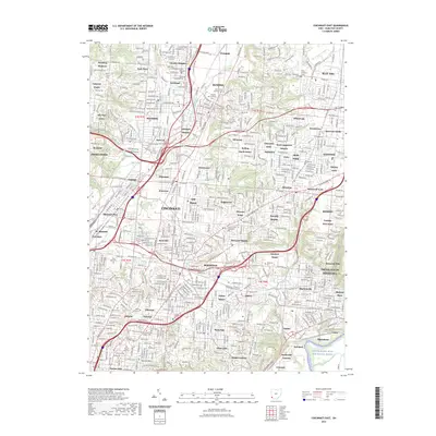 2023 Map of Cincinnati East, 2023 Print
