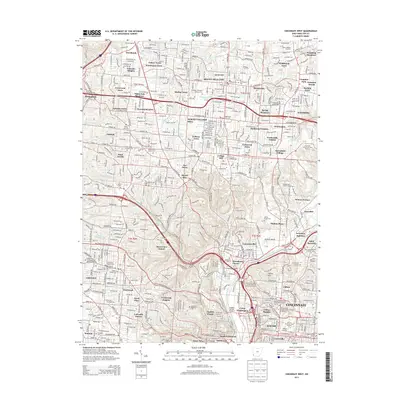2013 Map of Cincinnati West, 2013 Print