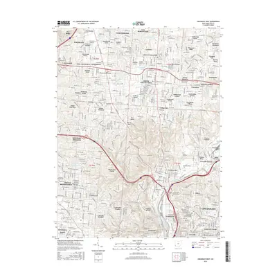 2016 Map of Cincinnati West, 2016 Print
