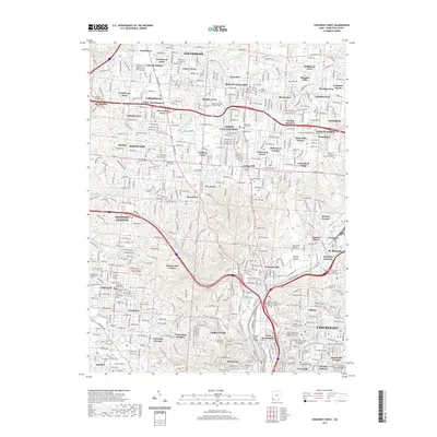 2019 Map of Cincinnati West, 2019 Print