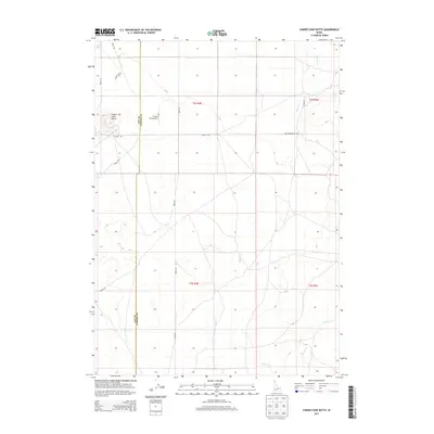 2013 Map of Cinder Cone Butte, 2013 Print