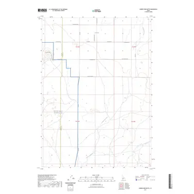 2023 Map of Cinder Cone Butte, 2023 Print