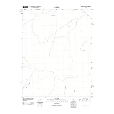 2010 Map of Cinder Crater, 2010 Print