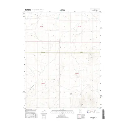 2017 Map of Cinder Crater, 2017 Print