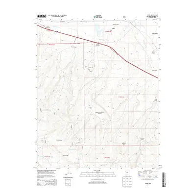 2013 Map of Ciniza, 2013 Print