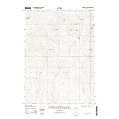 2013 Map of Cinnabar Mountain, 2013 Print