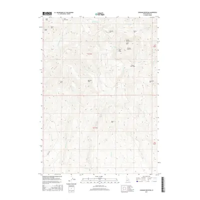 2017 Map of Cinnabar Mountain, 2017 Print