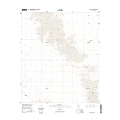2014 Map of Cipriano Pass, 2014 Print