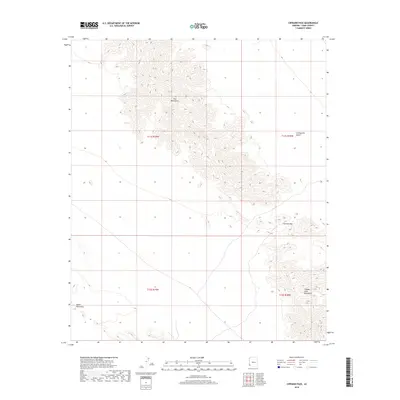 2018 Map of Cipriano Pass, 2018 Print