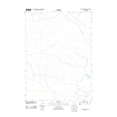 2012 Map of Circle Bar Lake, 2012 Print