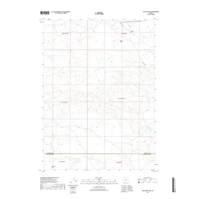 2017 Map of Circle Bar Lake, 2017 Print