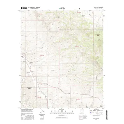2017 Map of Circle Mesa, 2017 Print
