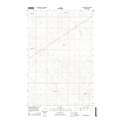 2014 Map of Circle Reservoir, 2014 Print