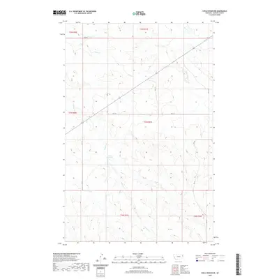 2020 Map of Circle Reservoir, 2020 Print