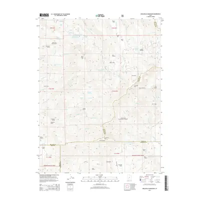 2014 Map of Circleville Mountain, 2014 Print