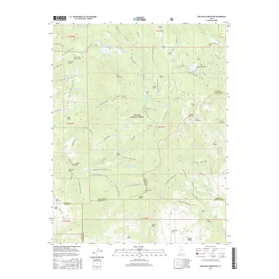 2017 Map of Circleville Mountain, 2017 Print