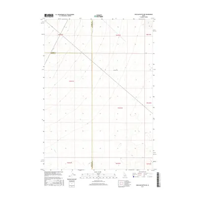 2017 Map of Circular Butte NW, 2017 Print