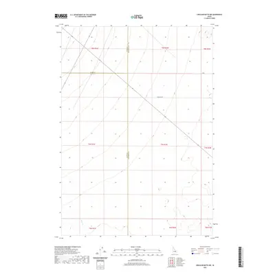 2020 Map of Circular Butte NW, 2020 Print