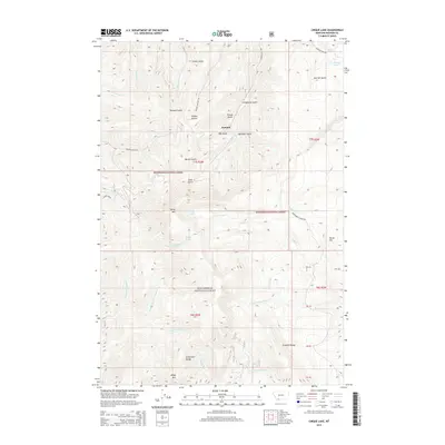 2014 Map of Cirque Lake, 2014 Print