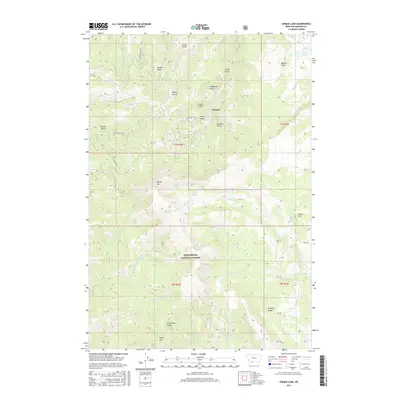 2017 Map of Cirque Lake, 2017 Print