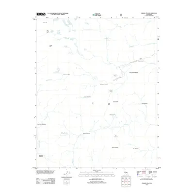 2012 Map of Cirque Peak, 2012 Print