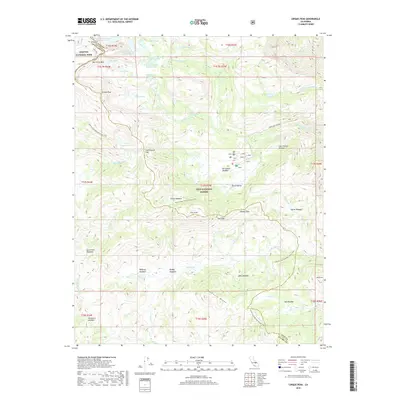 2018 Map of Cirque Peak, 2018 Print