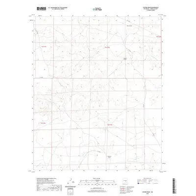 2020 Map of Cistern Draw, 2020 Print