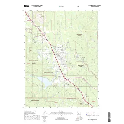 2018 Map of City of Mount Shasta, 2018 Print
