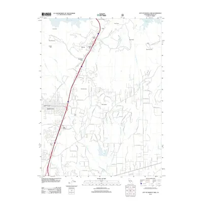 2012 Map of City of Shasta Lake, 2012 Print
