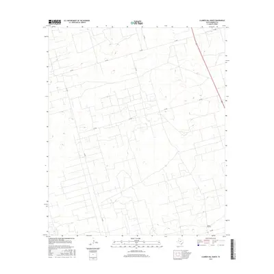 2016 Map of Clabber Hill Ranch, 2016 Print