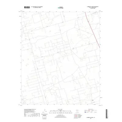 2019 Map of Clabber Hill Ranch, 2019 Print