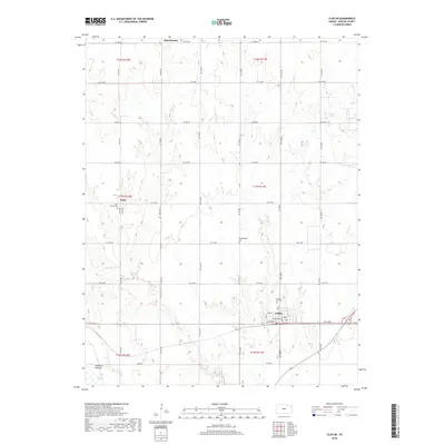 2018 Map of Claflin, 2018 Print