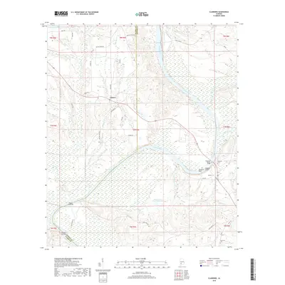 2018 Map of Claiborne, 2018 Print