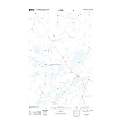 2013 Map of Clam Lake, 2013 Print