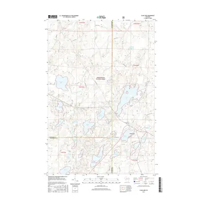 2015 Map of Clam Lake, 2015 Print