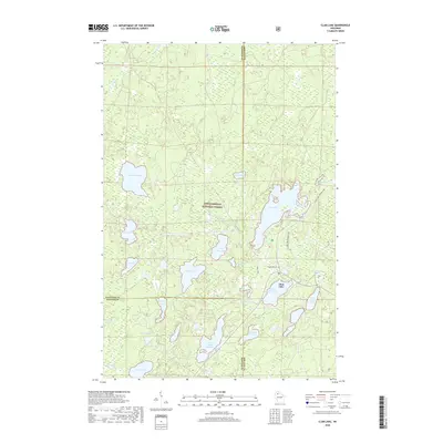 2018 Map of Clam Lake, 2018 Print
