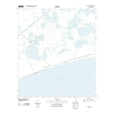 2010 Map of Clam Lake, 2010 Print