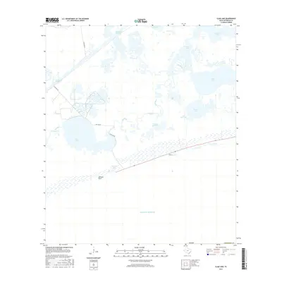 2016 Map of Clam Lake, 2016 Print