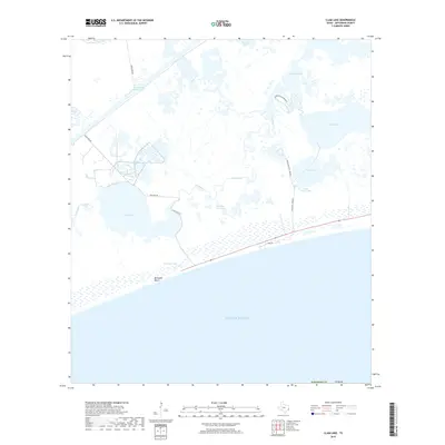 2019 Map of Clam Lake, 2019 Print