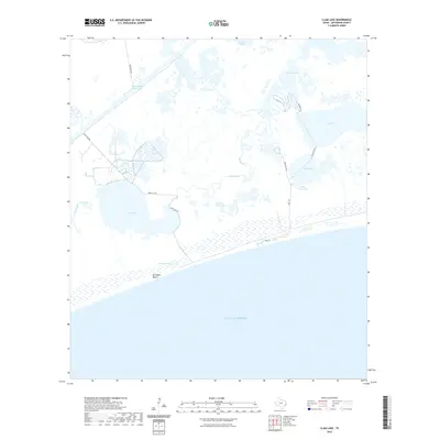 2022 Map of Clam Lake, 2022 Print