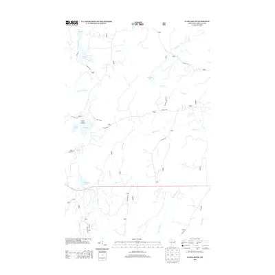 2013 Map of Clam Lake NE, 2013 Print