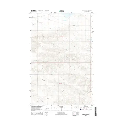 2014 Map of Clanton Coulee, 2014 Print
