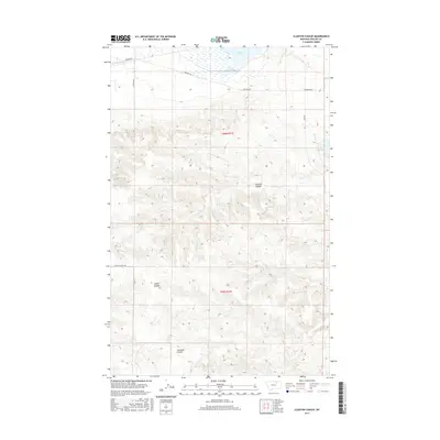 2017 Map of Clanton Coulee, 2017 Print