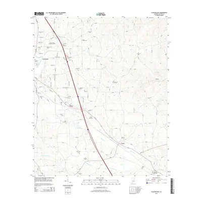 2014 Map of Clanton East, 2014 Print