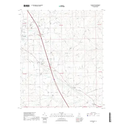 2018 Map of Clanton East, 2018 Print