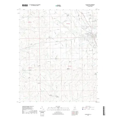 2018 Map of Clanton West, 2018 Print